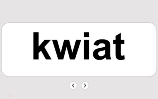 napis kwiat na ekranie laptopa